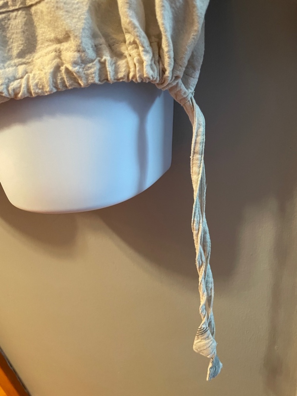 ARK IMPORTS Nepal Boho Cotton Hooded Kangaroo Wooden Button Hippie Coastal Top - Picture 4 of 12